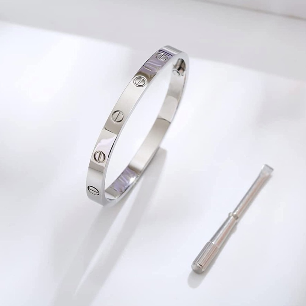 Generic Screw Bracelet with Screwdriver in Silver